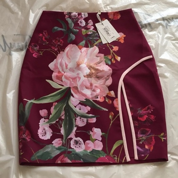 Ted Baker Kalena Serenity Side Slit Pencil Skirt - Picture 5 of 8